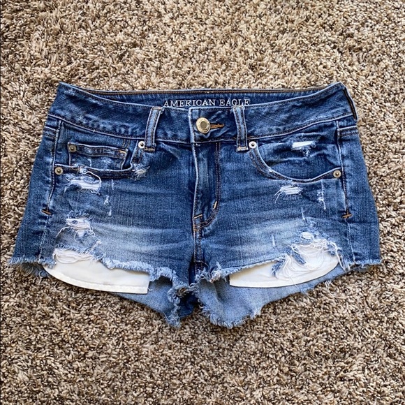 American Eagle Outfitters Pants - American Eagle Shortie Distressed Jean Shorts